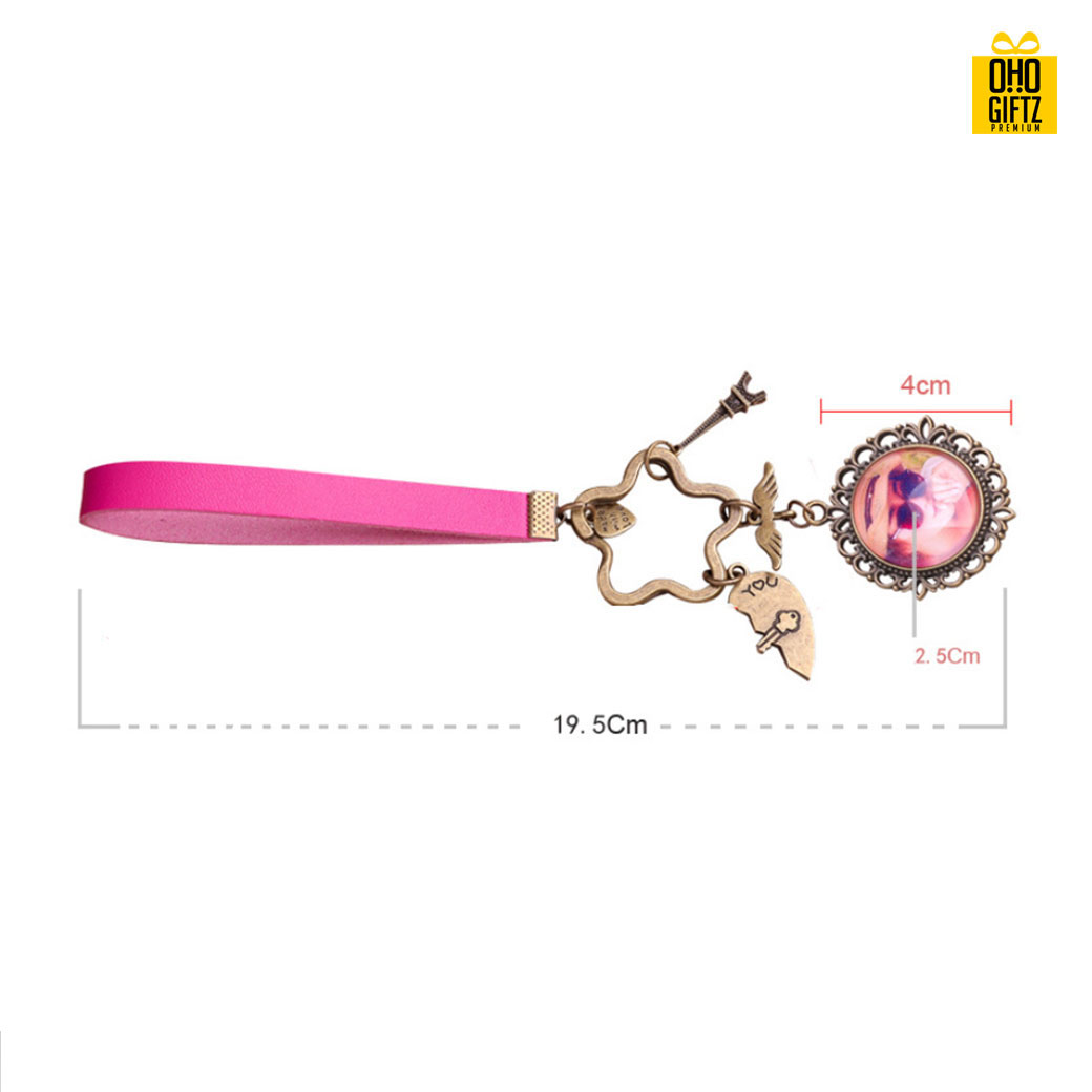 เซตพวงกุญแจคู่ พิมพ์สติกเกอร์ชื่อฟรี ทำเป็นของพรีเมี่ยม ของชำร่วยงานเเต่งงานได้