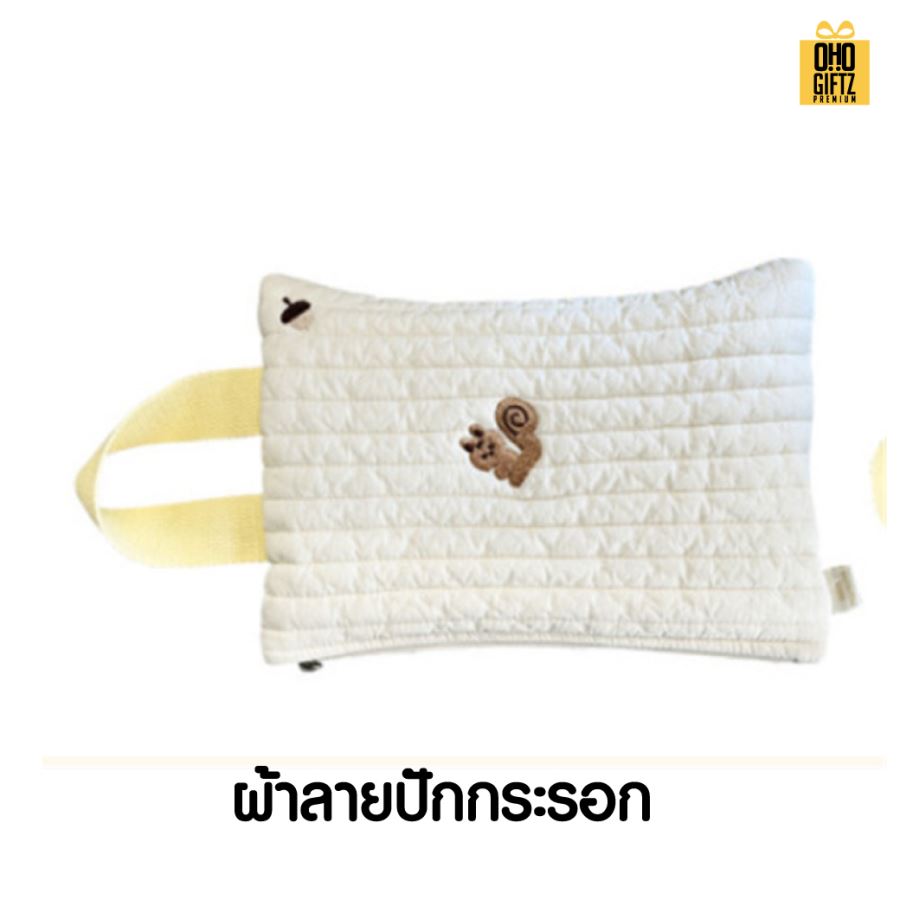 ถุงผ้าแขวนใส่ซองทิชชู่เปียก สกรีนโลโก้ ทำเป็นของพรีเมี่ยม ของชำร่วยได้