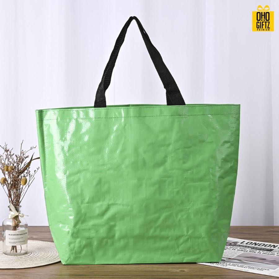 กระเป๋าผ้ากระสอบ PP สกรีนโลโก้ ทำเป็นของพรีเมี่ยมได้