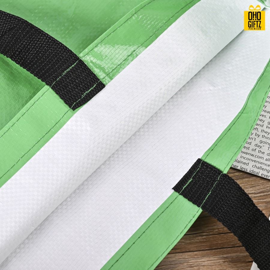 กระเป๋าผ้ากระสอบ PP สกรีนโลโก้ ทำเป็นของพรีเมี่ยมได้