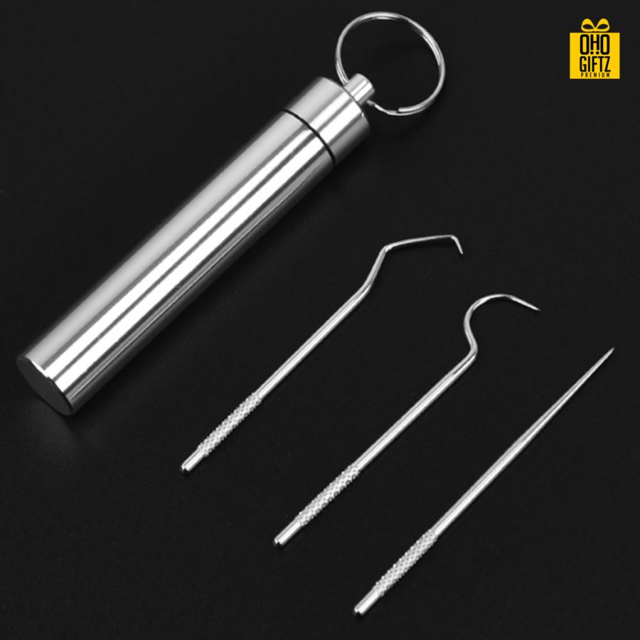 เซตไม้จิ้มฟันสแตนเลส ทำเป็นของพรีเมี่ยม ของชำร่วยได้