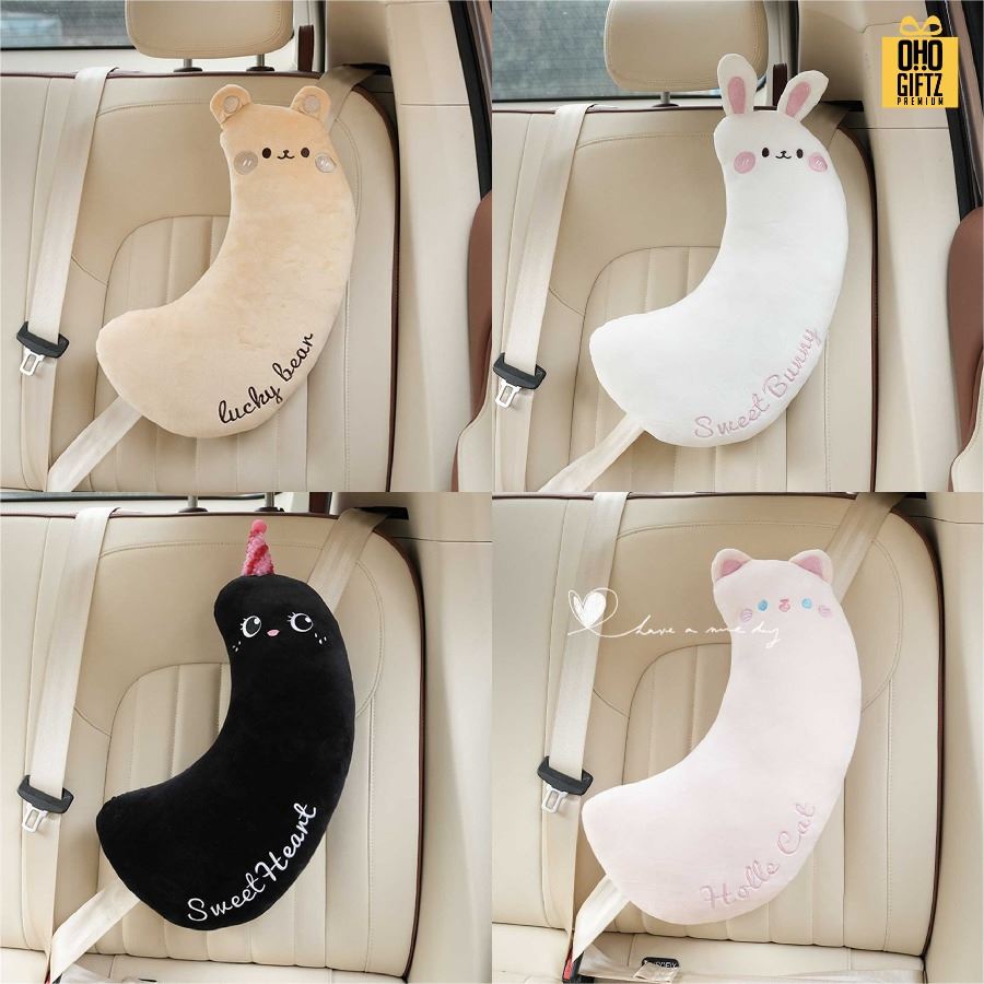 หมอนรองไหล่เข็มขัดนิรภัย สกรีนโลโก้ ทำเป็นของพรีเมี่ยมได้ 