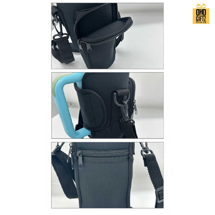 ถุงผ้าใส่กระติกใส่แก้ว 1,200 ml. สกรีนโลโก้ ทำเป็นของพรีเมี่ยม ของชำร่วย ของที่ระลึก