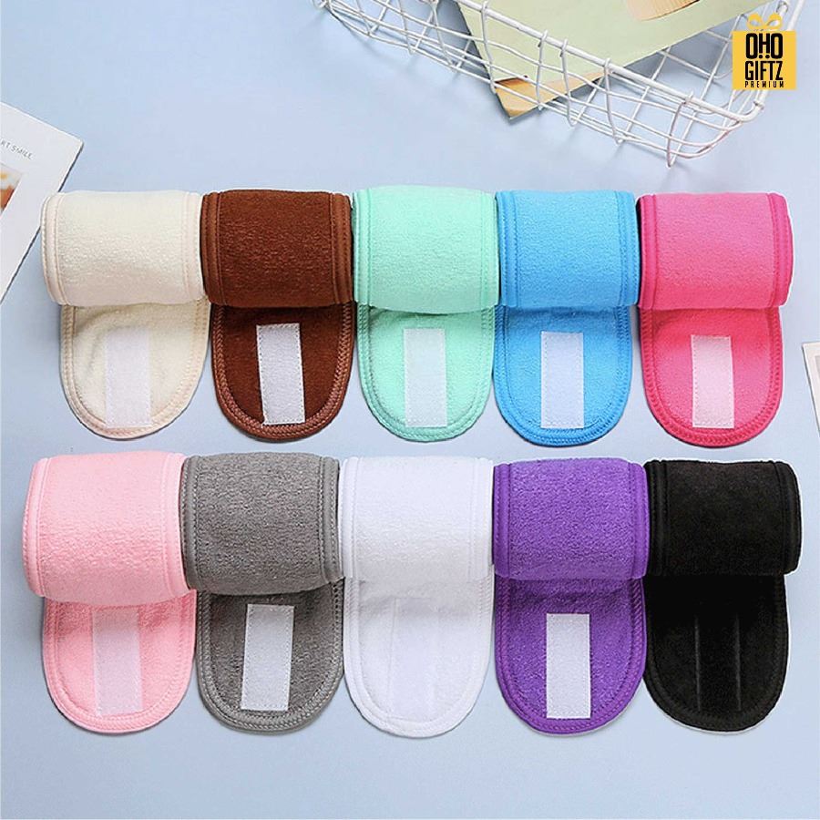 ผ้าคาดรัดผมล้างหน้า สกรีนชื่อ สกรีนโลโก้ ทำเป็นของพรีเมี่ยมได้