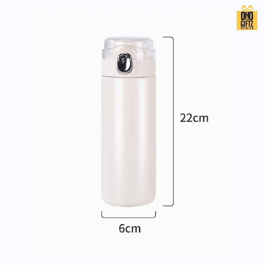 กระบอกสแตนเลสฝาใส สกรีนโลโก้ ทำเป็นของพรีเมี่ยมได้