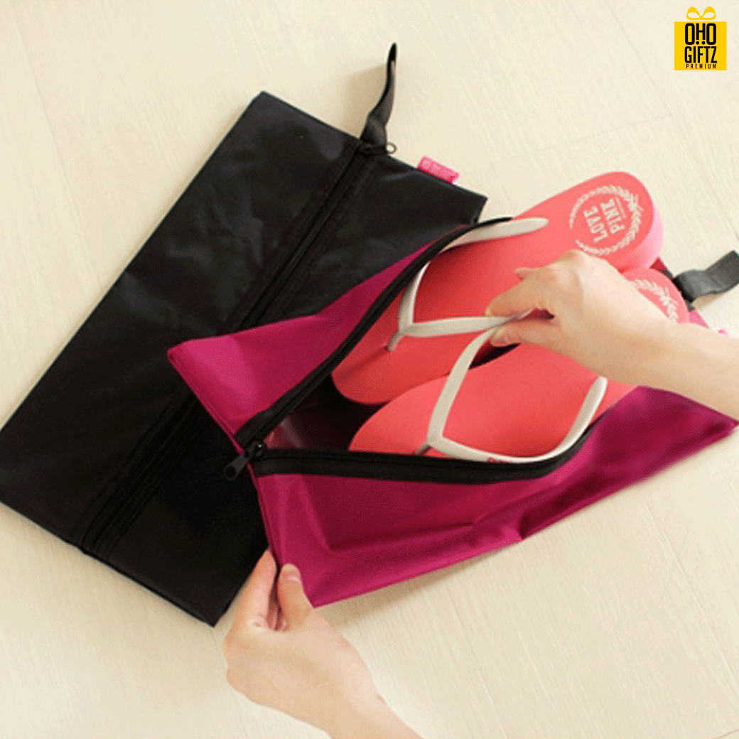กระเป๋าใส่รองเท้า สกรีนโลโก้ ทำเป็นของพรีเมี่ยม ของขวัญ ของชำร่วย ของที่ระลึก