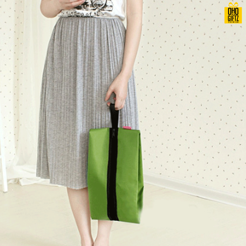 กระเป๋าใส่รองเท้า สกรีนโลโก้ ทำเป็นของพรีเมี่ยม ของขวัญ ของชำร่วย ของที่ระลึก