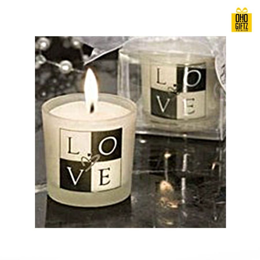 เทียนแต่งงาน  พิมพ์สติกเกอร์ชื่อฟรี ทำเป็นของพรีเมี่ยม ของชำร่วยงานเเต่งงานได้