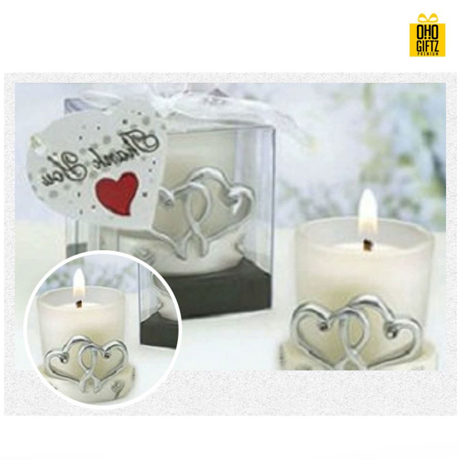 เทียนแต่งงาน  พิมพ์สติกเกอร์ชื่อฟรี ทำเป็นของพรีเมี่ยม ของชำร่วยงานเเต่งงานได้