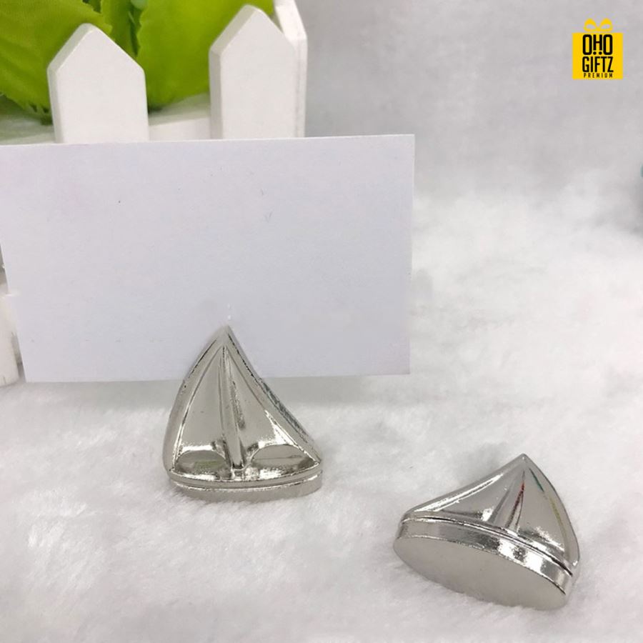 ที่หนีบกระดาษเรือใบ พิมพ์สติกเกอร์ชื่อฟรี ทำเป็นของพรีเมี่ยม ของชำร่วยงานเเต่งงานได้