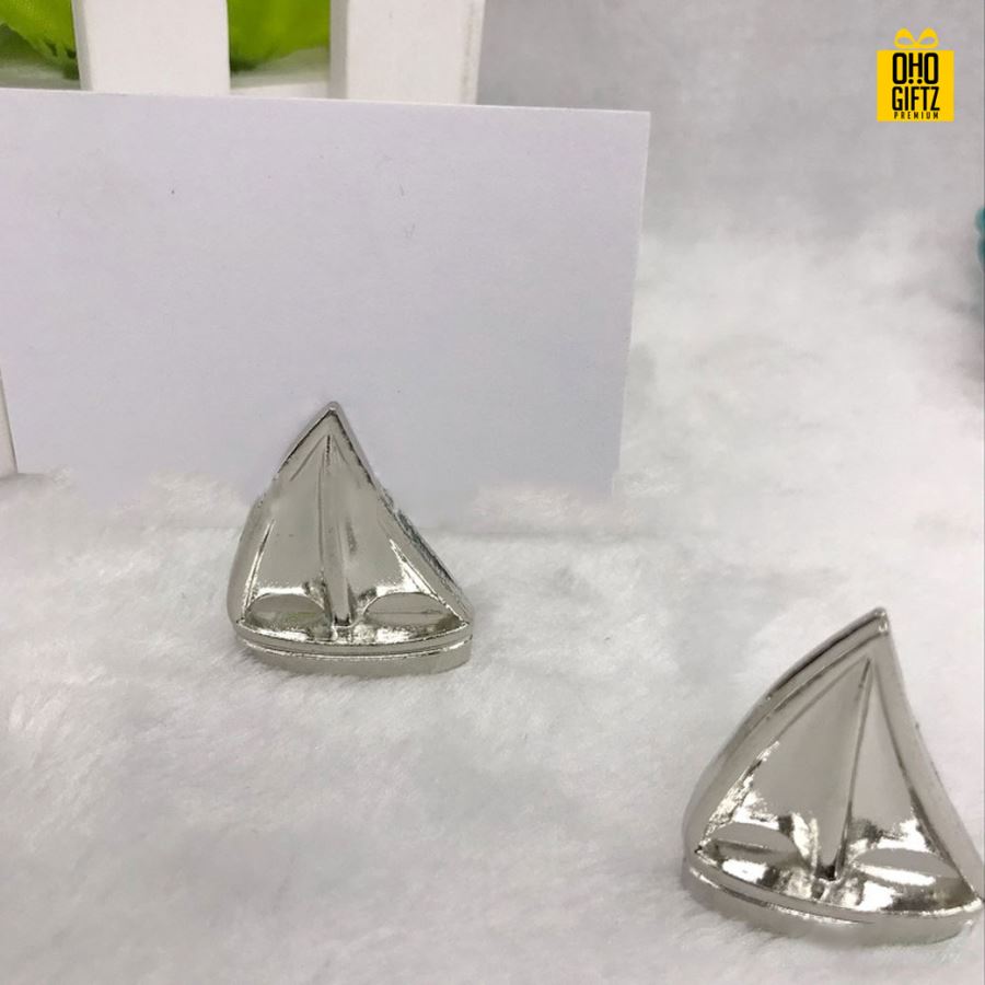 ที่หนีบกระดาษเรือใบ พิมพ์สติกเกอร์ชื่อฟรี ทำเป็นของพรีเมี่ยม ของชำร่วยงานเเต่งงานได้