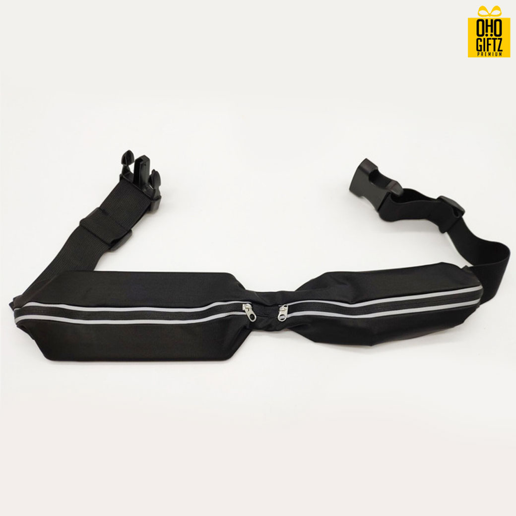 กระเป๋าคาดเอวแถบสะท้อนแสง สกรีนชื่อ สกรีนโลโก้ได้