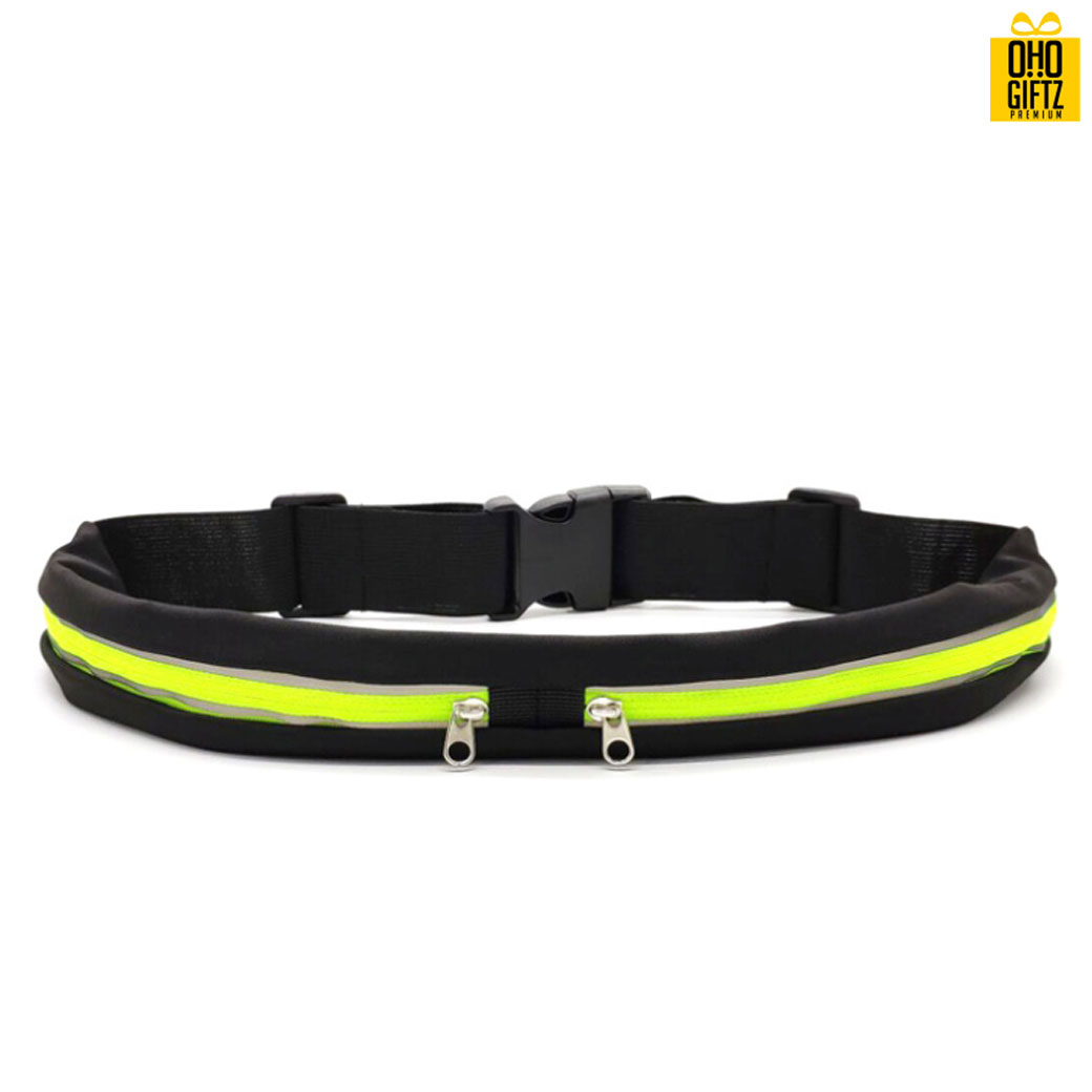 กระเป๋าคาดเอวแถบสะท้อนแสง สกรีนชื่อ สกรีนโลโก้ได้