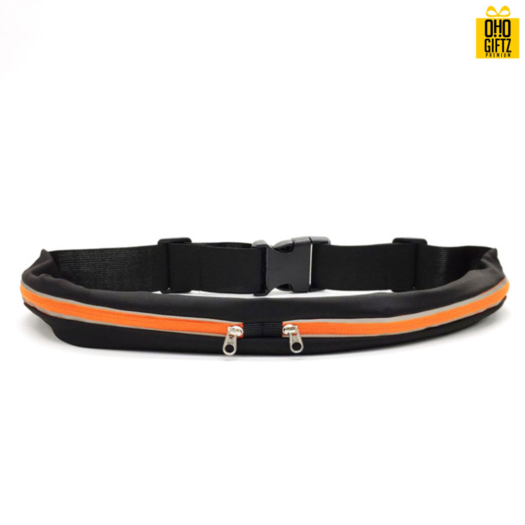 กระเป๋าคาดเอวแถบสะท้อนแสง สกรีนชื่อ สกรีนโลโก้ได้