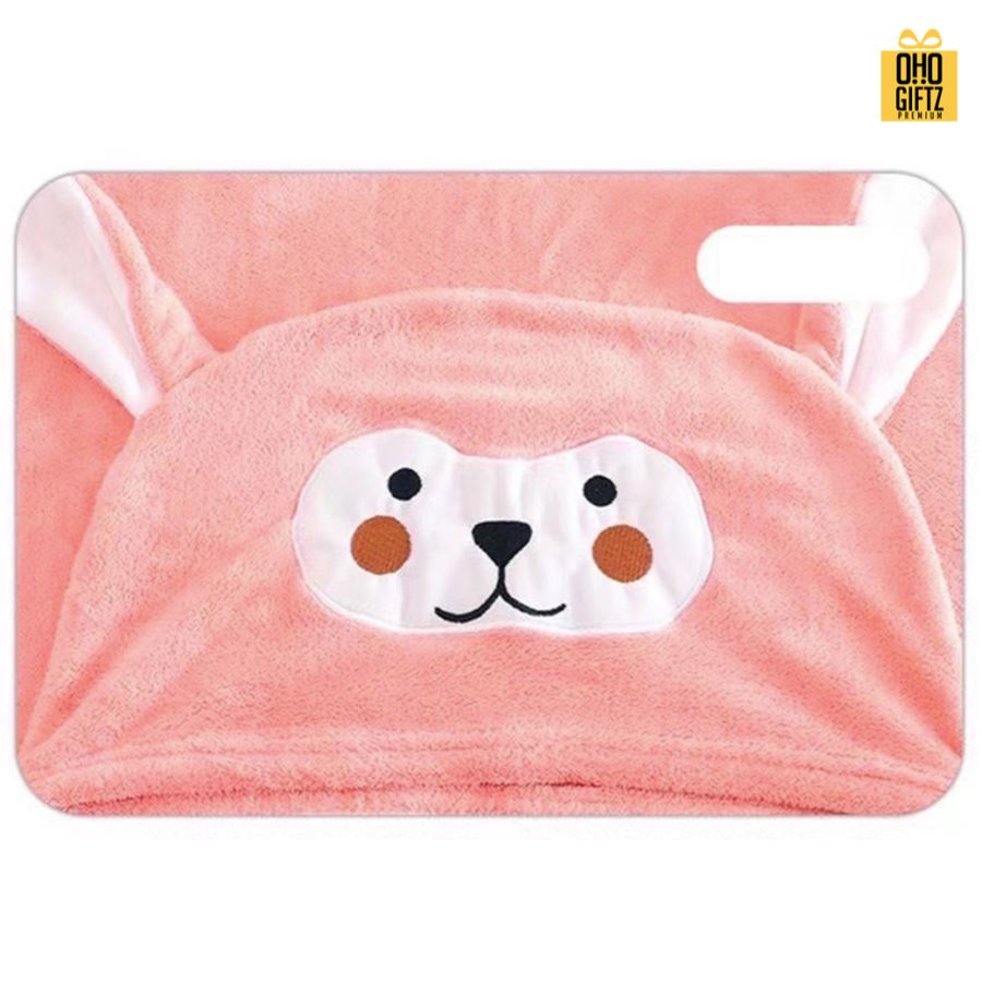 ผ้าห่มมีฮู้ดหัวกระต่าย เพิ่มโลโก้, ติดลาเบล ทำเป็นของพรีเมี่ยมได้