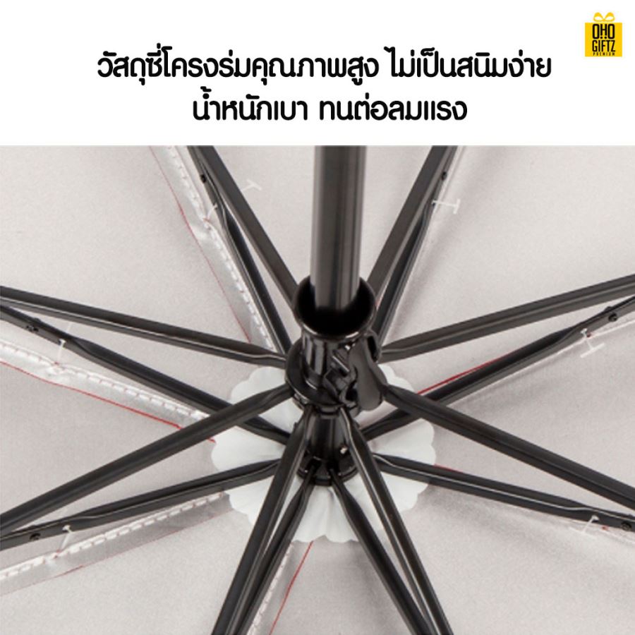 ร่มทรงขวดพับเก็บได้ สกรีนโลโก้ ทำเป็นสินค้าพรีเมี่ยม ของชำร่วย ของที่ระลึก