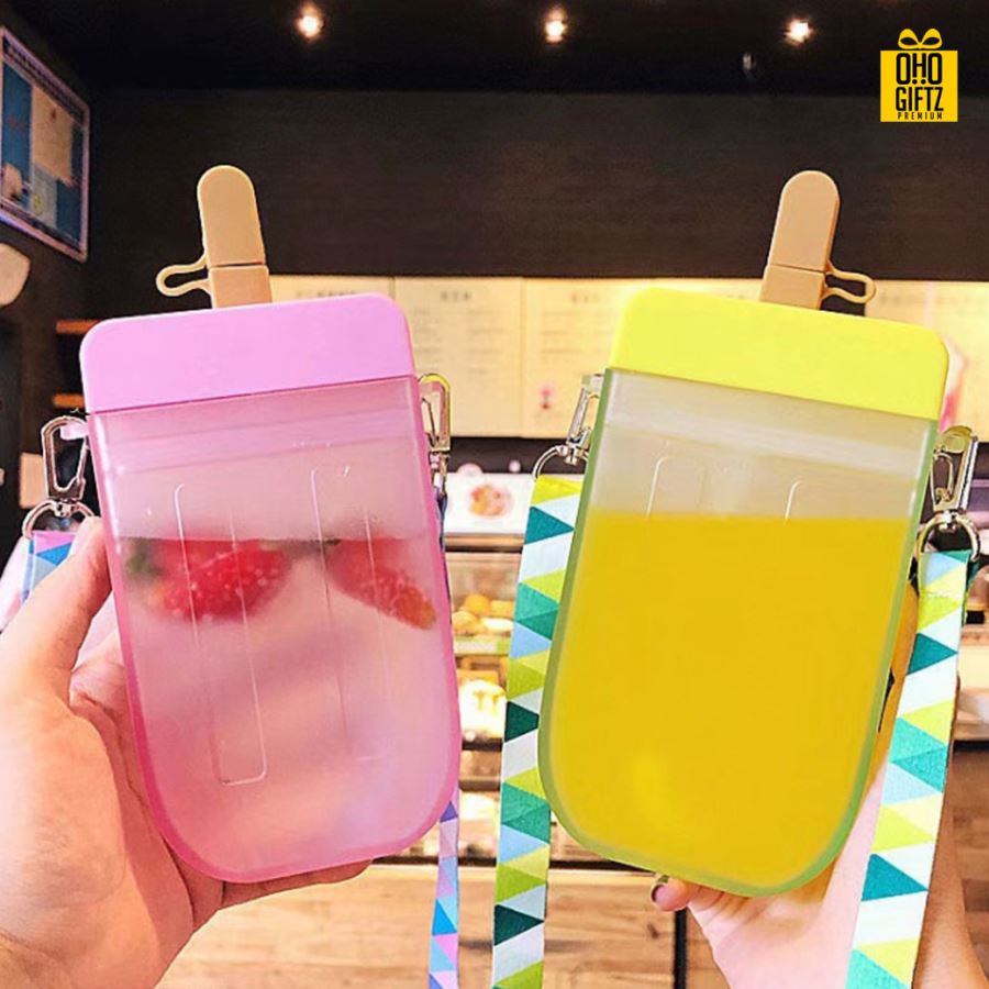 กระติกน้ำรูปไอศครีม สกรีนโลโก้ สกรีนชื่อร้าน ทำเป็นของพรีเมี่ยมได้