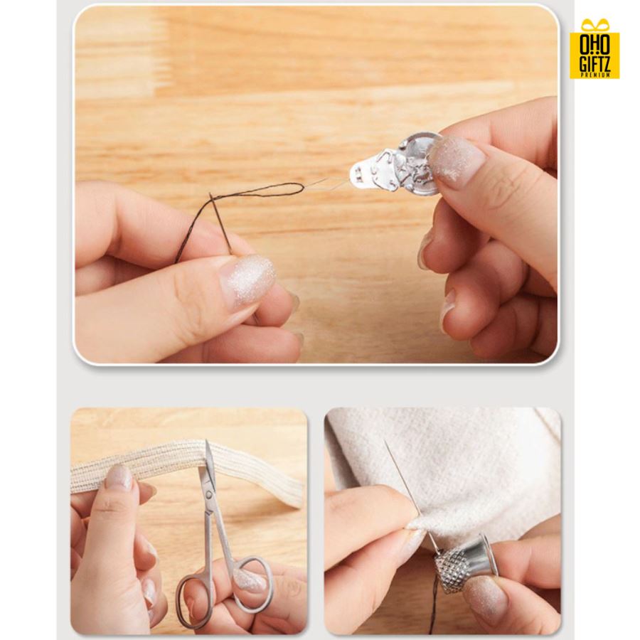 เซ็ตอุปกรณ์เย็บผ้า สกรีนชื่อ สกรีนโลโก้  ทำเป็นของพรีเมี่ยมได้ 