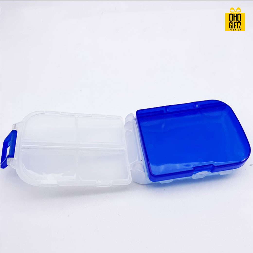 กล่องยาพลาสติก สกรีนโลโก้  ทำเป็นของพรีเมี่ยม