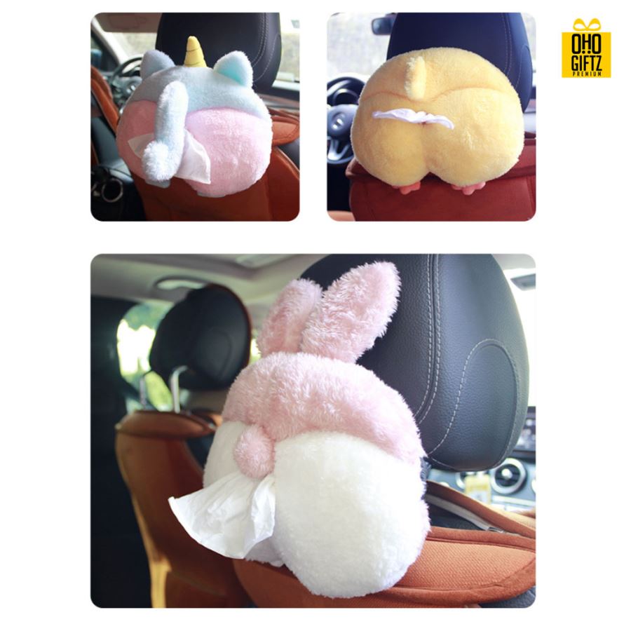 กล่องทิชชู่ตุ๊กตา สกรีนโลโก้   ทำเป็นของพรีเมี่ยมได้