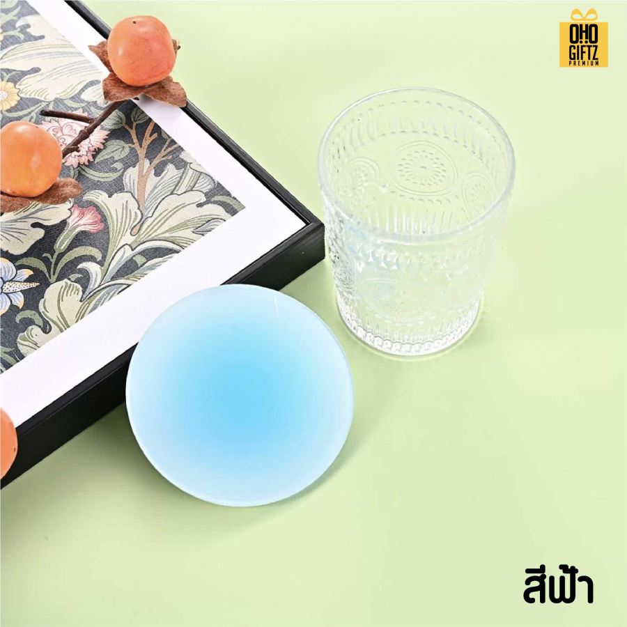 ที่รองแก้วอะคริลิคไล่สี สกรีนโลโก้ได้ พิมพ์ภาพได้