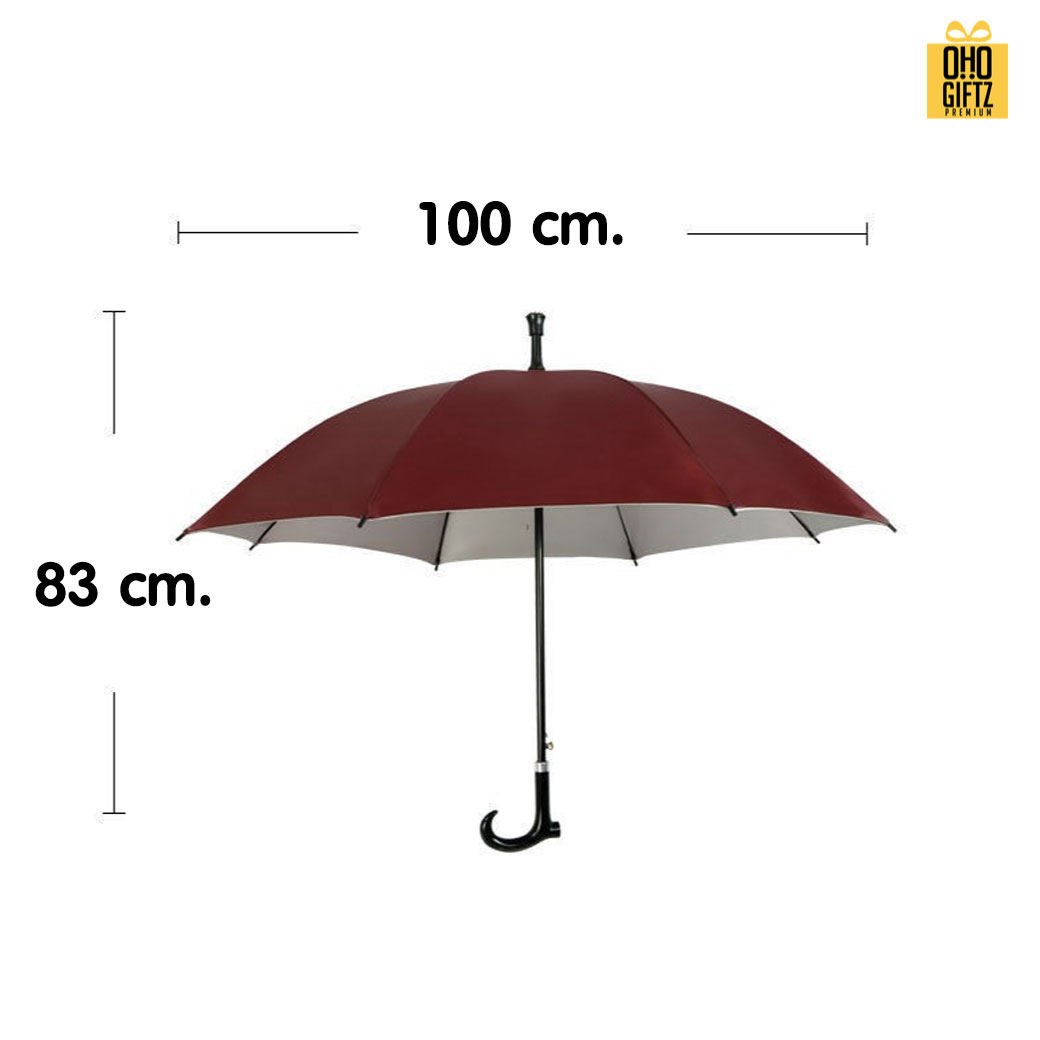 ร่มไม้เท้า สกรีนโลโก้ ทำเป็นสินค้าพรีเมี่ยม 