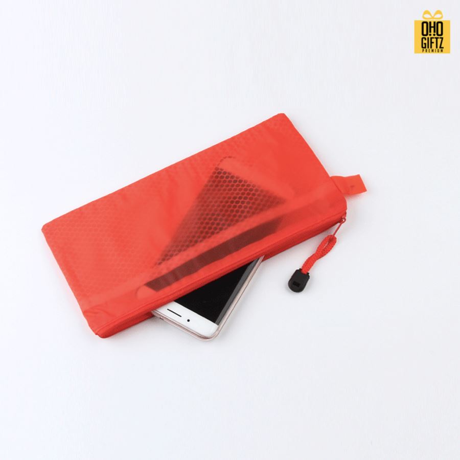 กระเป๋าใส่เครื่องเขียน pvc สกรีนโลโก้  ทำเป็นของพรีเมี่ยม