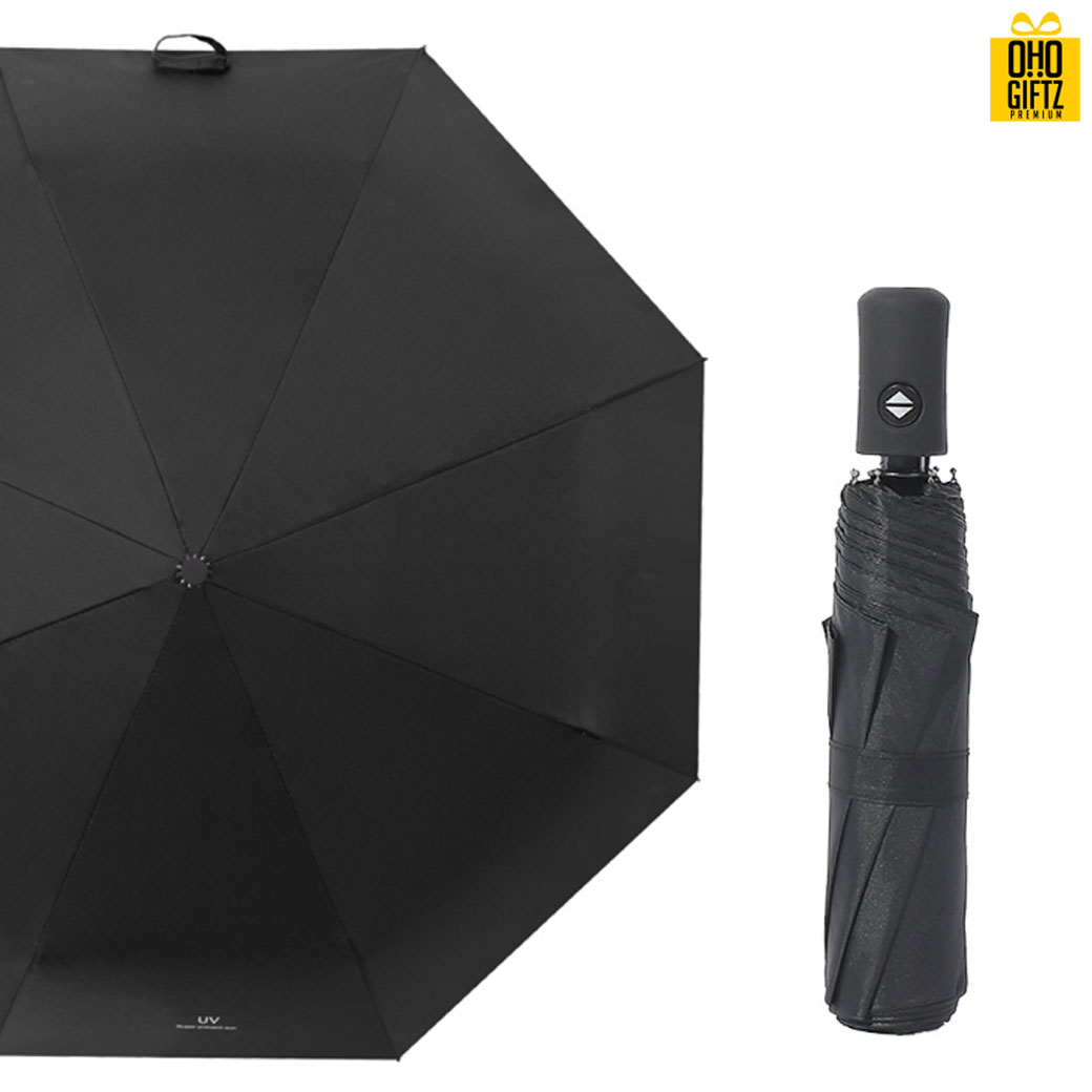 ร่มพับสีล้วนขนาดพกพากัน UV สกรีนโลโก้ ทำเป็นสินค้าพรีเมี่ยม ของชำร่วย ของที่ระลึก