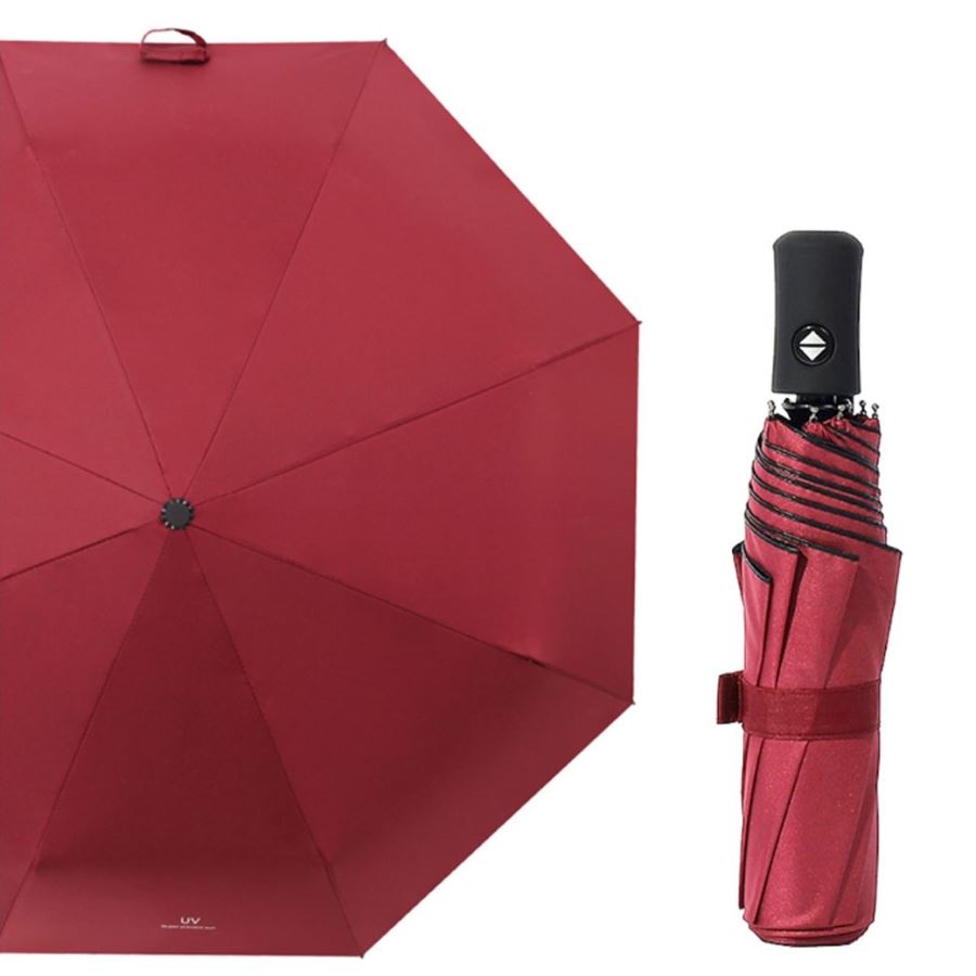 ร่มพับสีล้วนขนาดพกพากัน UV สกรีนโลโก้ ทำเป็นสินค้าพรีเมี่ยม ของชำร่วย ของที่ระลึก