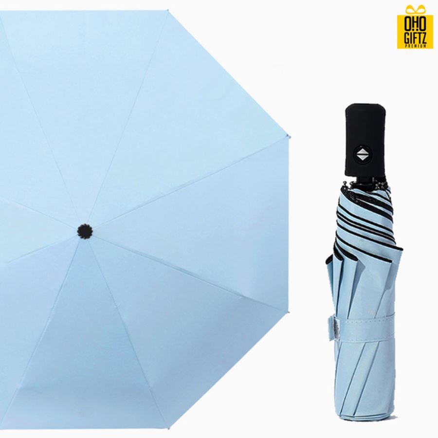 ร่มพับสีล้วนขนาดพกพากัน UV สกรีนโลโก้ ทำเป็นสินค้าพรีเมี่ยม ของชำร่วย ของที่ระลึก