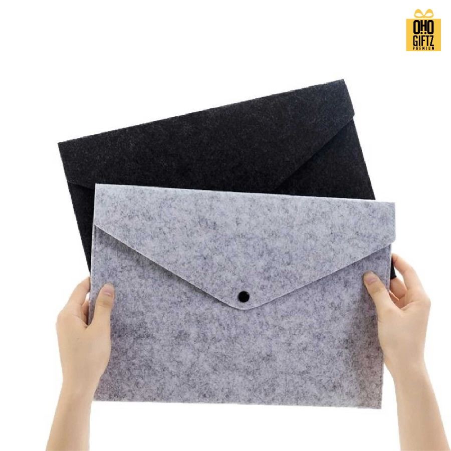 ซองเอกสารผ้า Felt ขนาด A4 สกรีนโลโก้ ทำเป็นของพรีเมี่ยม ของชำร่วยได้
