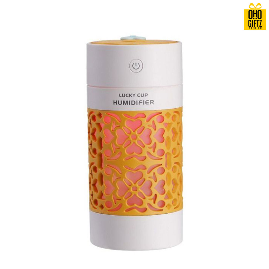 เครื่องทำความชื้นลายฉลุพร้อมไฟในตัว สกรีนโลโก้ ทำเป็นของพรีเมี่ยม