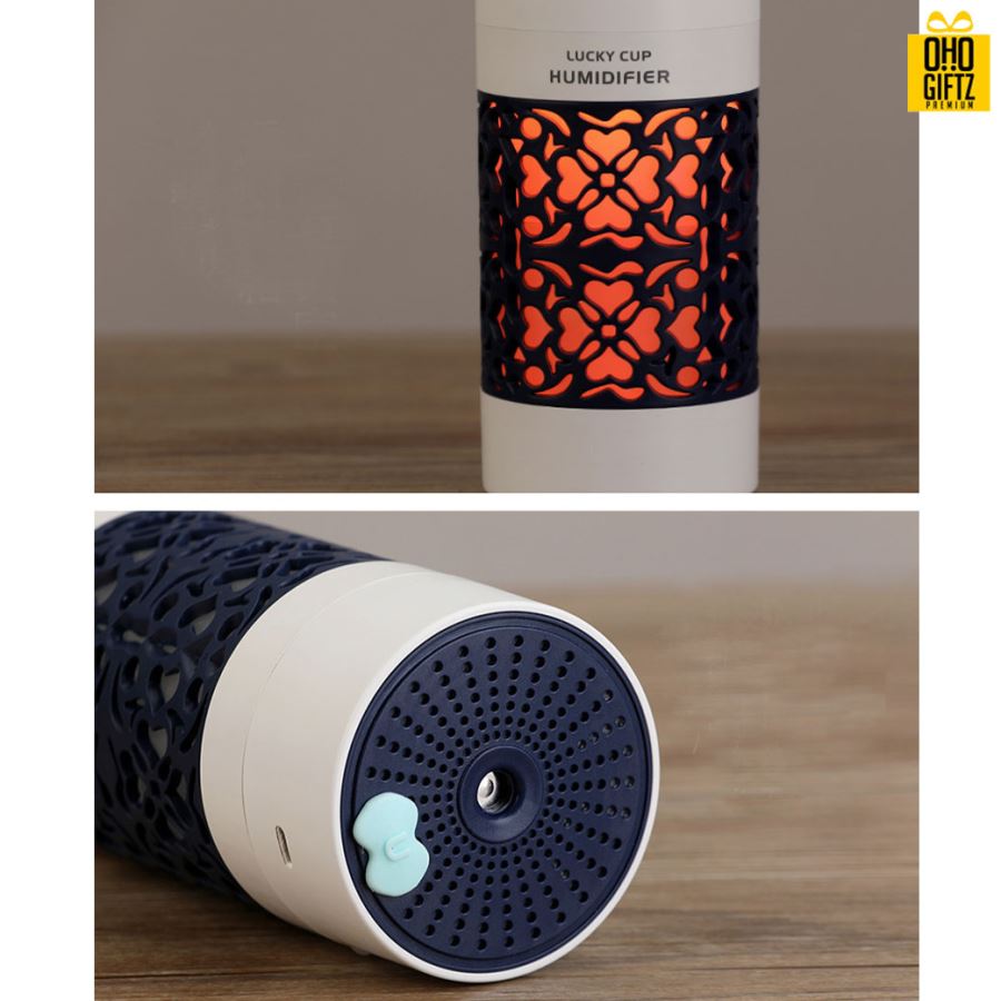 เครื่องทำความชื้นลายฉลุพร้อมไฟในตัว สกรีนโลโก้ ทำเป็นของพรีเมี่ยม