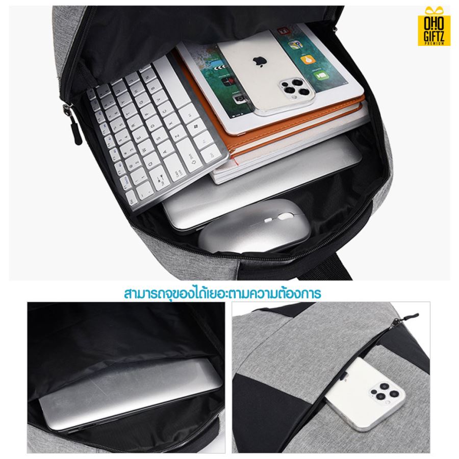 กระเป๋าสะพายชุดเซ็ท 3 ใบ สกรีนโลโก้ ทำเป็นของพรีเมี่ยม