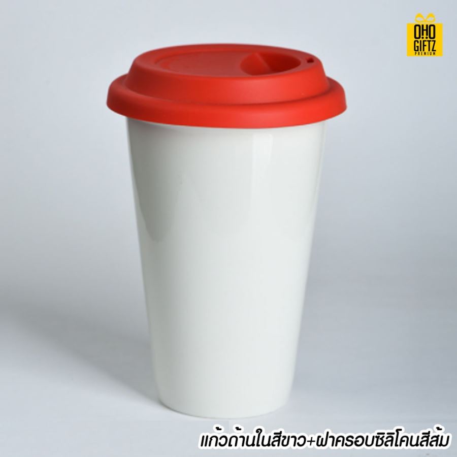 แก้วเซรามิก สกรีนชื่อ สกรีนโลโก้  ทำเป็นของพรีเมี่ยมได้