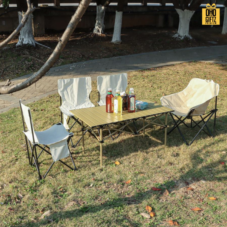 เก้าอี้ปิคนิคพับเก็บได้ พร้อมกระเป๋าใส่ สกรีนโลโก้ ทำเป็นของพรีเมี่ยมได้