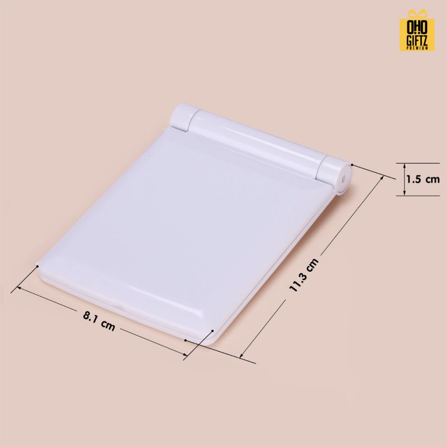 กระจกพับพกพาแบบมีไฟ LED  สกรีนโลโก้  ทำเป็นของพรีเมี่ยมได้