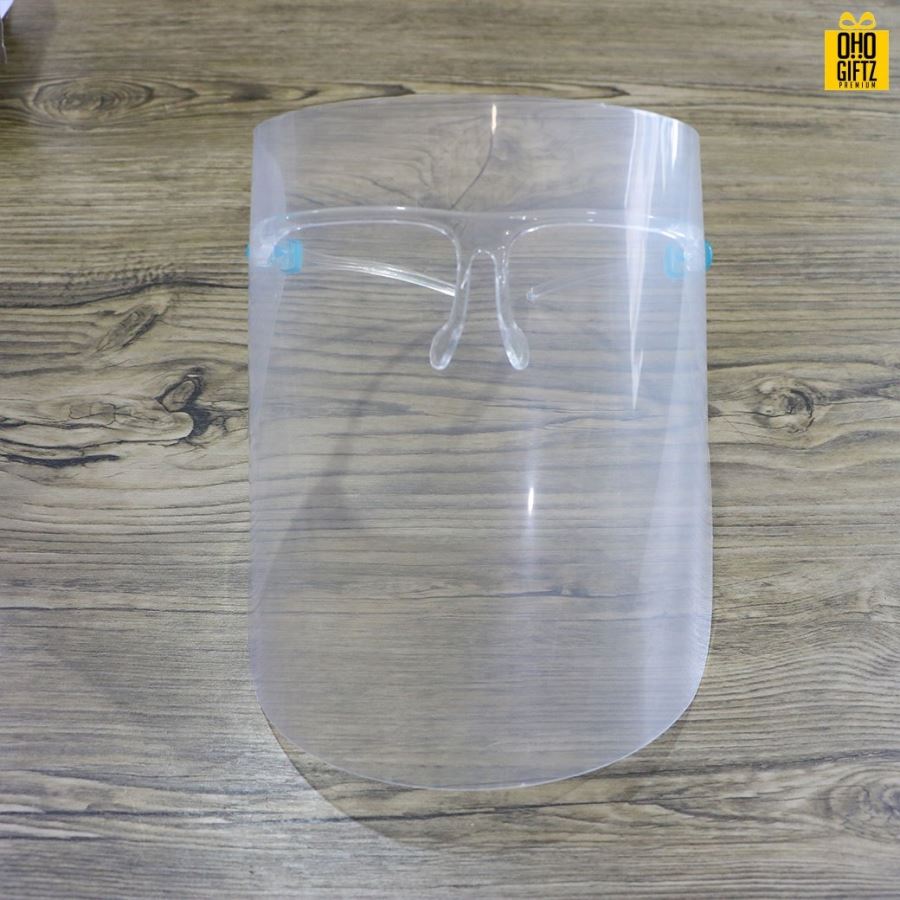 Face Shield แบบขาแว่นตา ป้องกันละอองไวรัสและเชื้อโรค