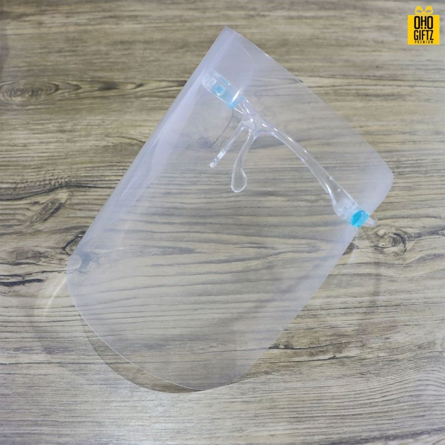Face Shield แบบขาแว่นตา ป้องกันละอองไวรัสและเชื้อโรค