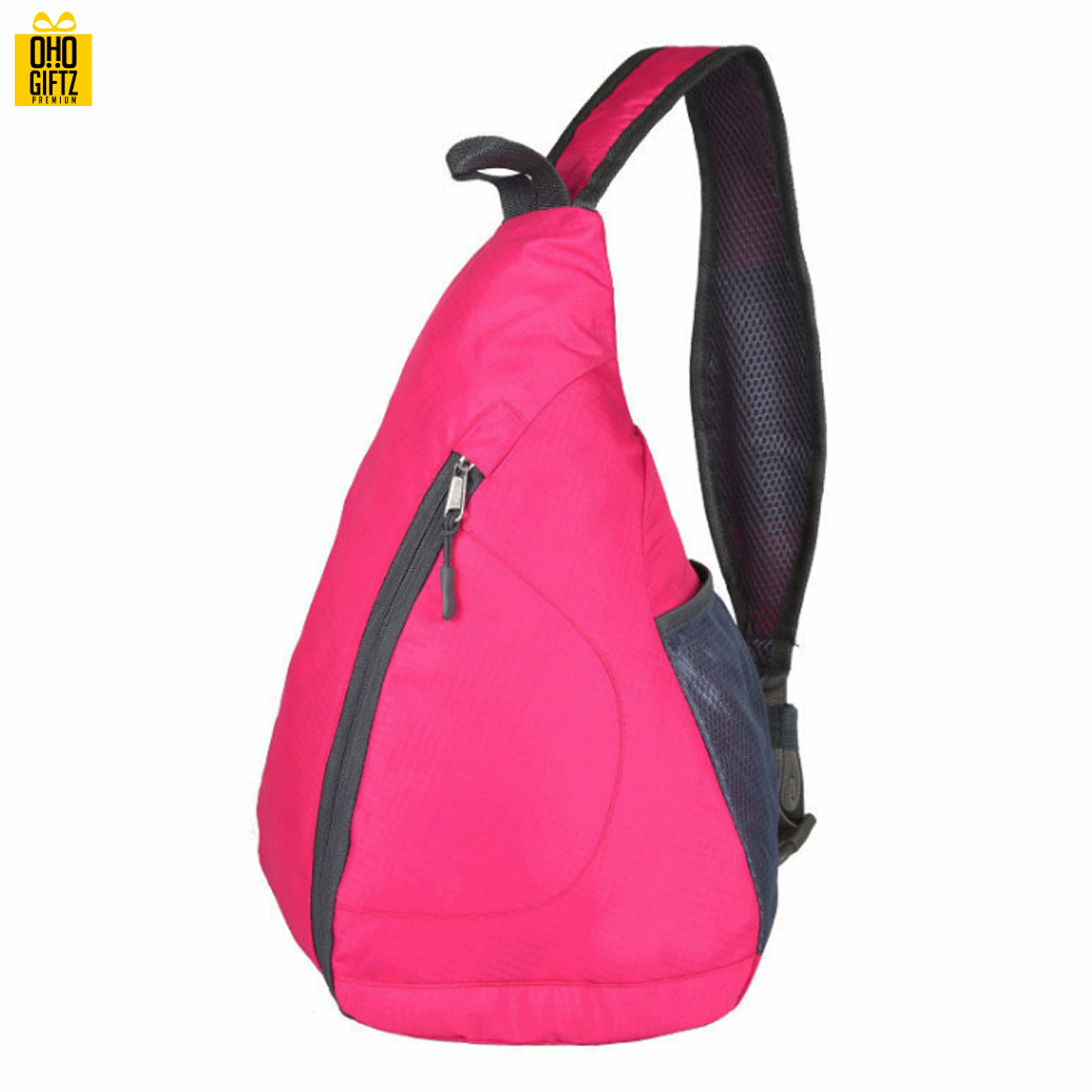 กระเป๋าคาดอกพับเก็บได้ สกรีนโลโก้ ทำเป็นสินค้าพรีเมี่ยม ของที่ระลึก ของชำร่วย