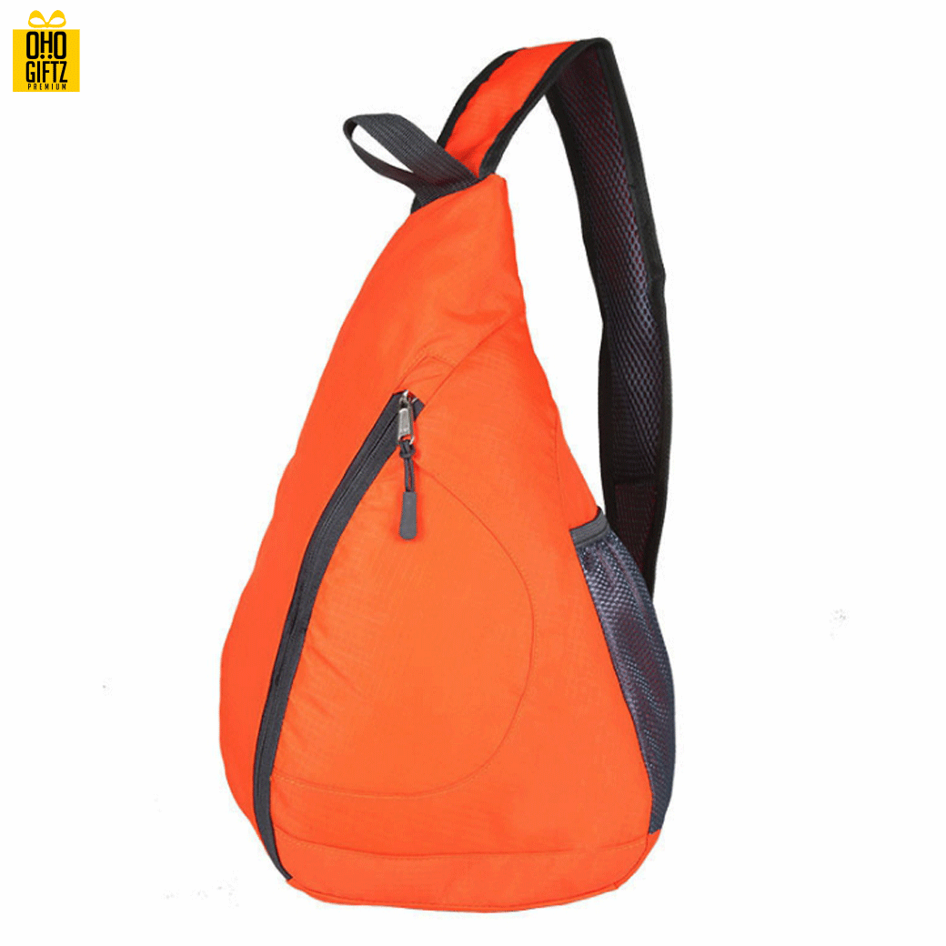 กระเป๋าคาดอกพับเก็บได้ สกรีนโลโก้ ทำเป็นสินค้าพรีเมี่ยม ของที่ระลึก ของชำร่วย