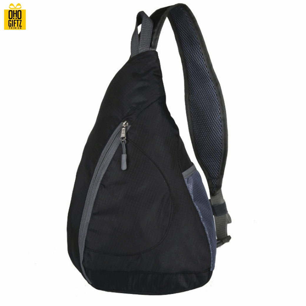 กระเป๋าคาดอกพับเก็บได้ สกรีนโลโก้ ทำเป็นสินค้าพรีเมี่ยม ของที่ระลึก ของชำร่วย