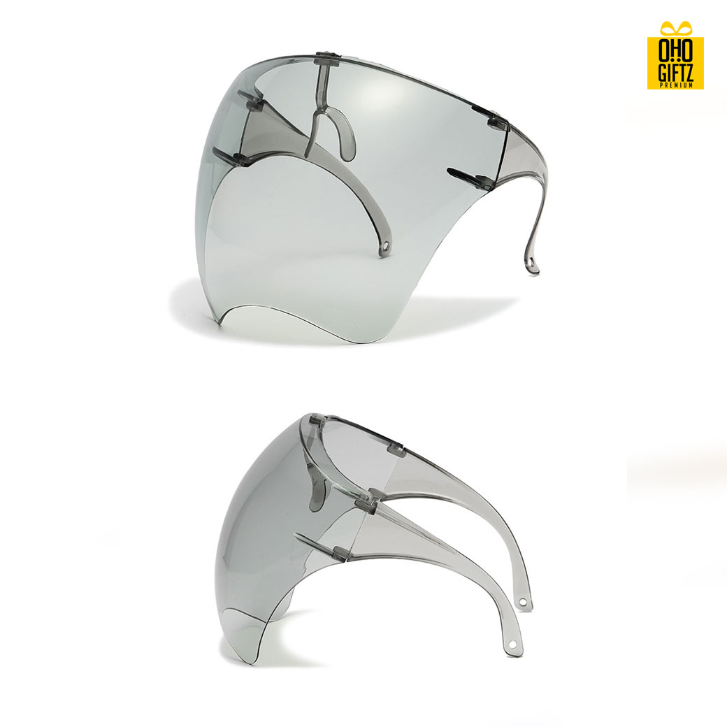 Face Shield แบบขาแว่นตา ป้องกันน้ำลาย ละอองไวรัส