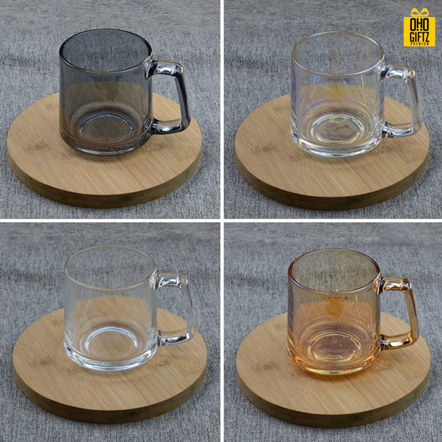 แก้วใสมินิมอล สกรีนชื่อ สกรีนโลโก้ ทำเป็นของพรีเมี่ยมได้