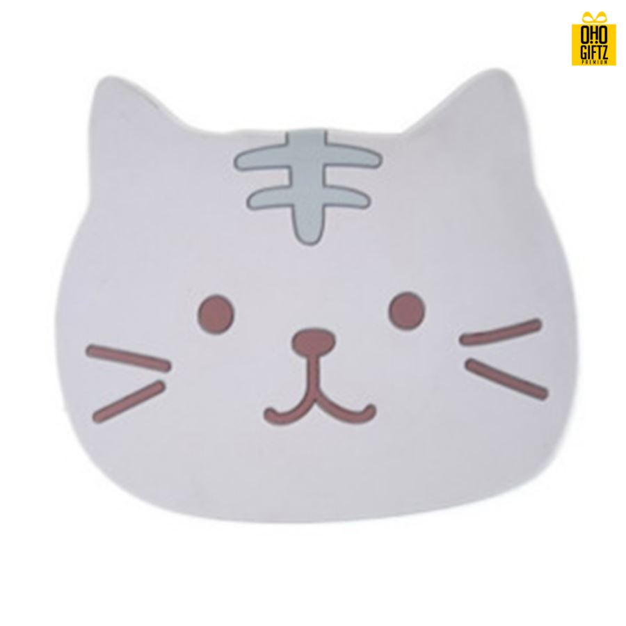 เเผ่นรองแก้วน้องแมวกันลื่น สกรีนชื่อ, โลโก้, พิมพ์ภาพได้