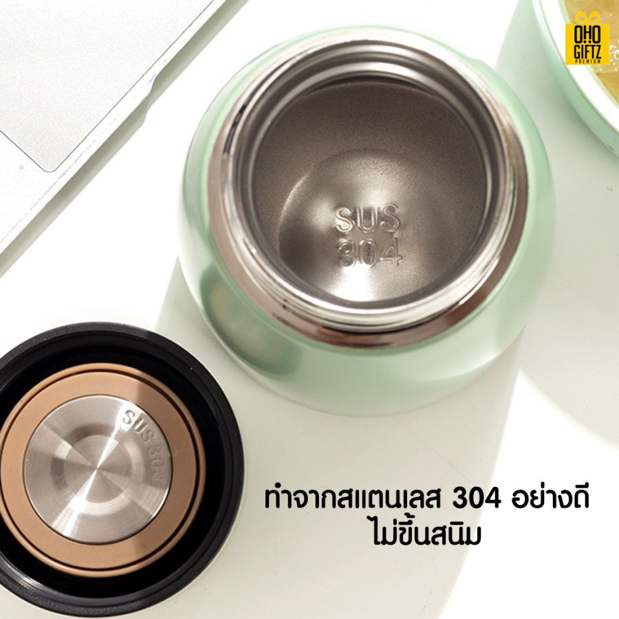 กระบอกMiniสแตนเลส304 สกรีนโลโก้  ทำเป็นของพรีเมี่ยมได้