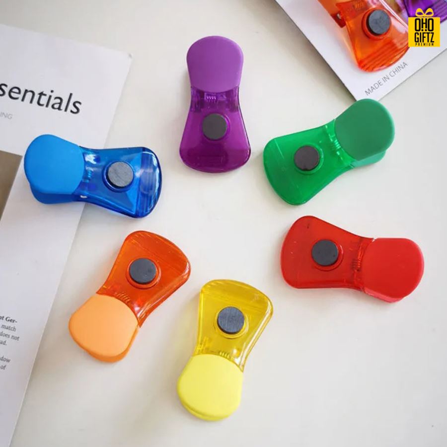 แม่เหล็กคริปหนีบติดตู้เย็น สกรีนชื่อ,โลโก้ได้ ทำเป็นของพรีเมี่ยม ของชำร่วย