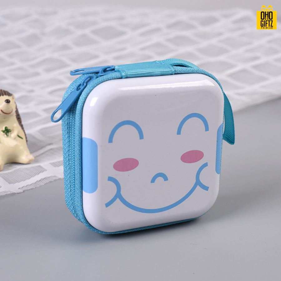 กระเป๋าใส่เหรียญหน้าอิโมจิ สกรีนชื่อ สกรีนโลโก้ ทำเป็นของพรีเมี่ยมได้ 