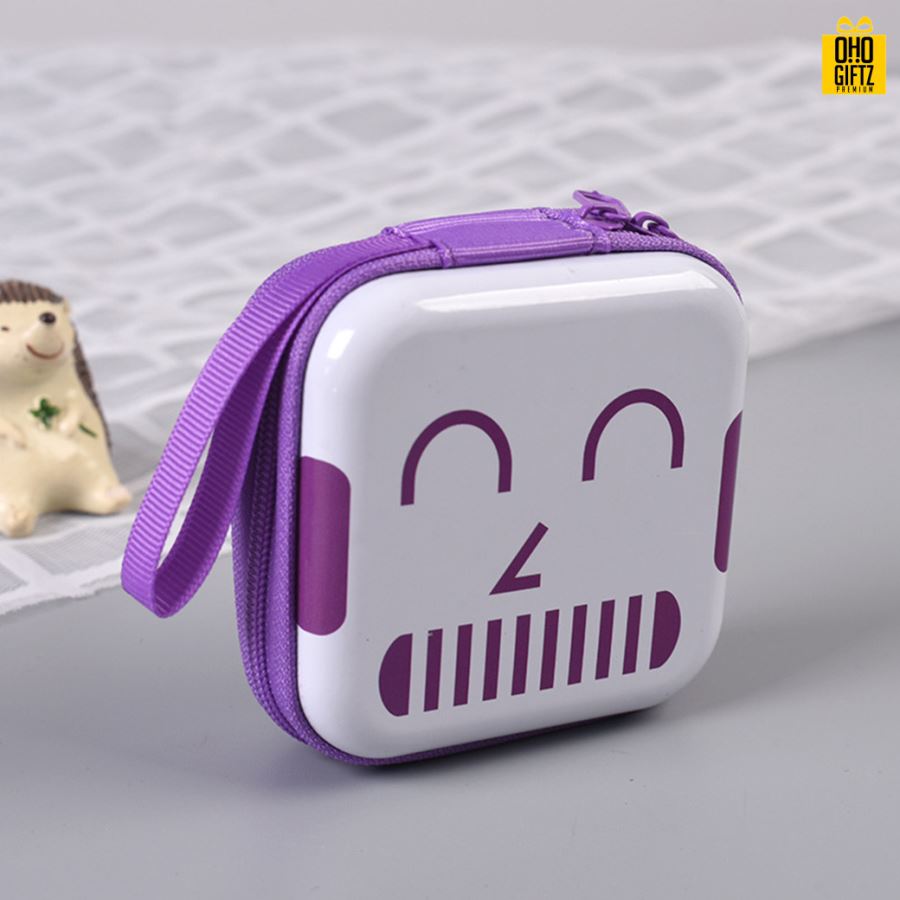 กระเป๋าใส่เหรียญหน้าอิโมจิ สกรีนชื่อ สกรีนโลโก้ ทำเป็นของพรีเมี่ยมได้ 