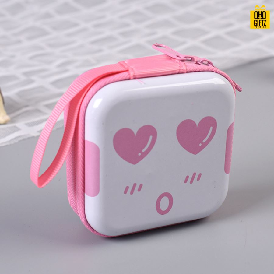 กระเป๋าใส่เหรียญหน้าอิโมจิ สกรีนชื่อ สกรีนโลโก้ ทำเป็นของพรีเมี่ยมได้ 